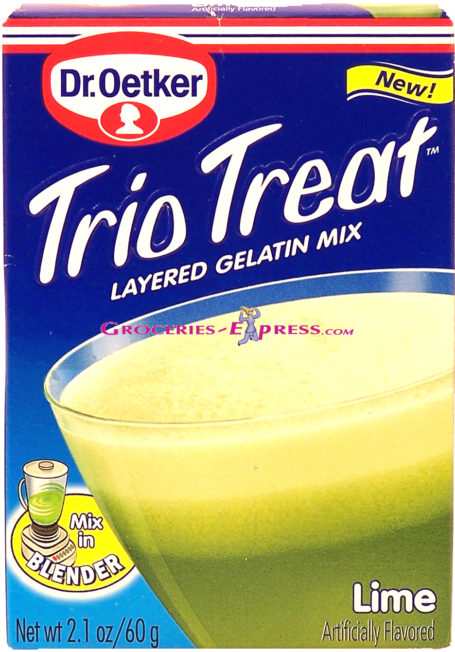 Dr. Oetker&nbsp;Trio Treat&nbsp;lime layered gelatin mix Full-Size Picture